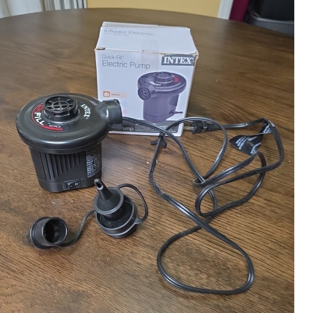 Intex Quick Fill Electric Pump 110-120V‎ AC Inflates & Deflates Fits- Brand B3